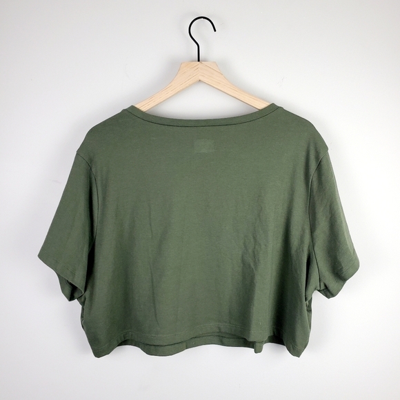 Wild Fable Green Crop Tee BNWT 4x - Picture 5 of 6